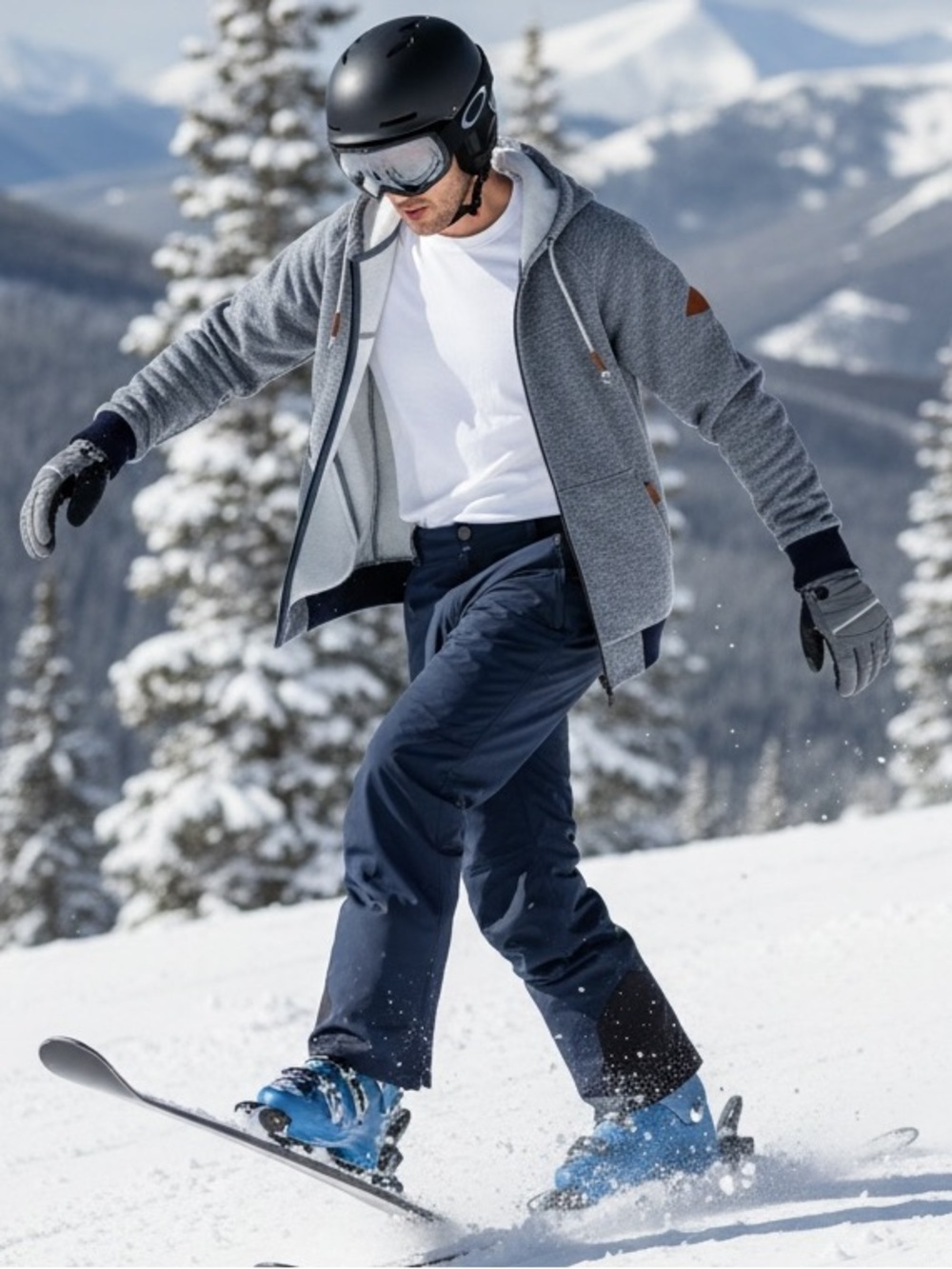 Ski the East Crawford Zip Hoodie • Medium • EUC